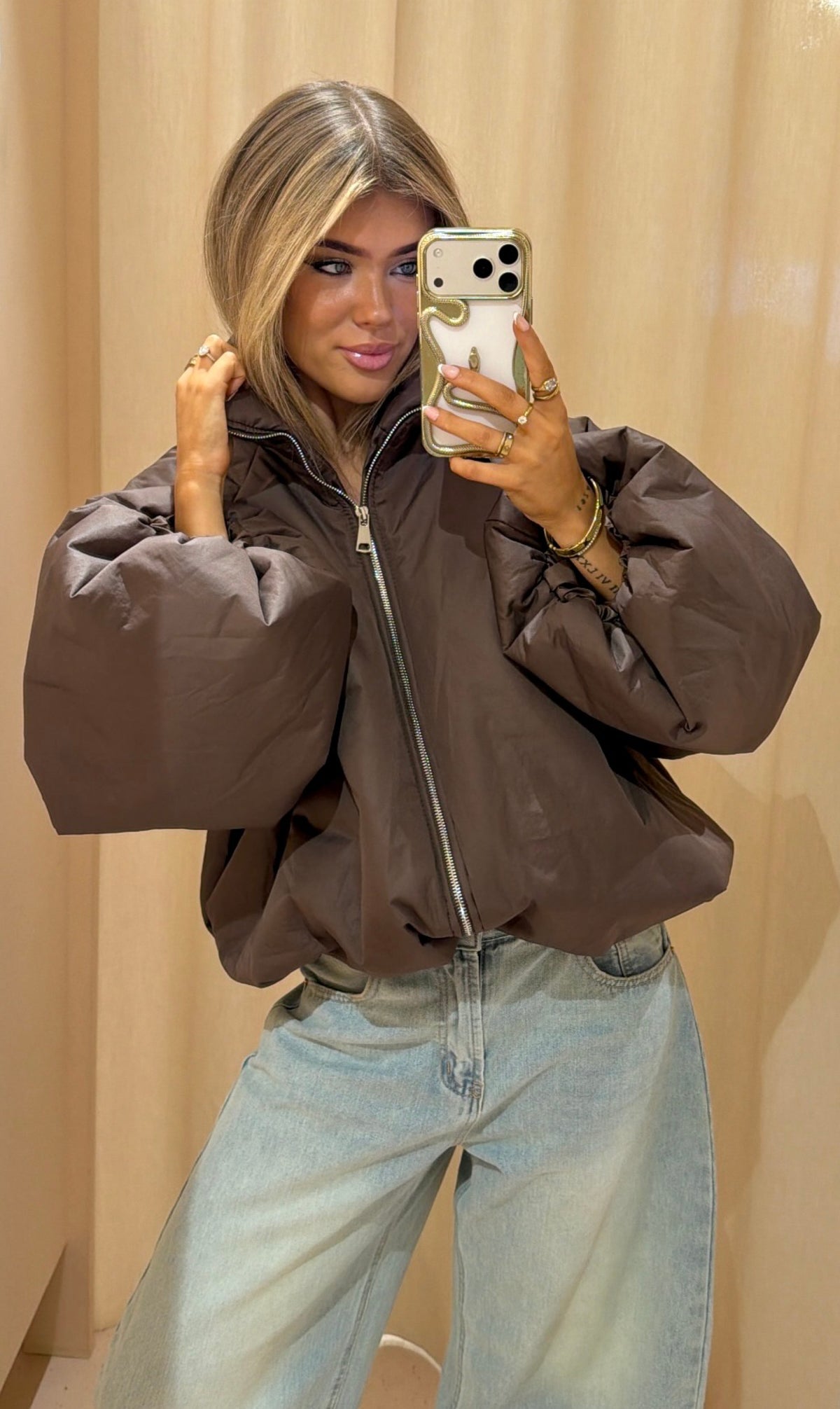 Jacket Pleun bruin