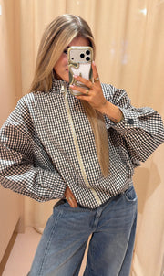 Jacket Jasmijn ruit zwart