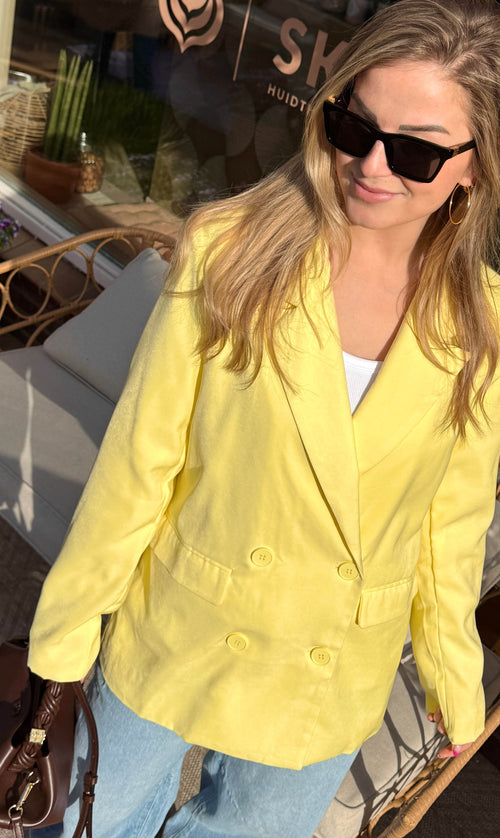 Blazer monique geel
