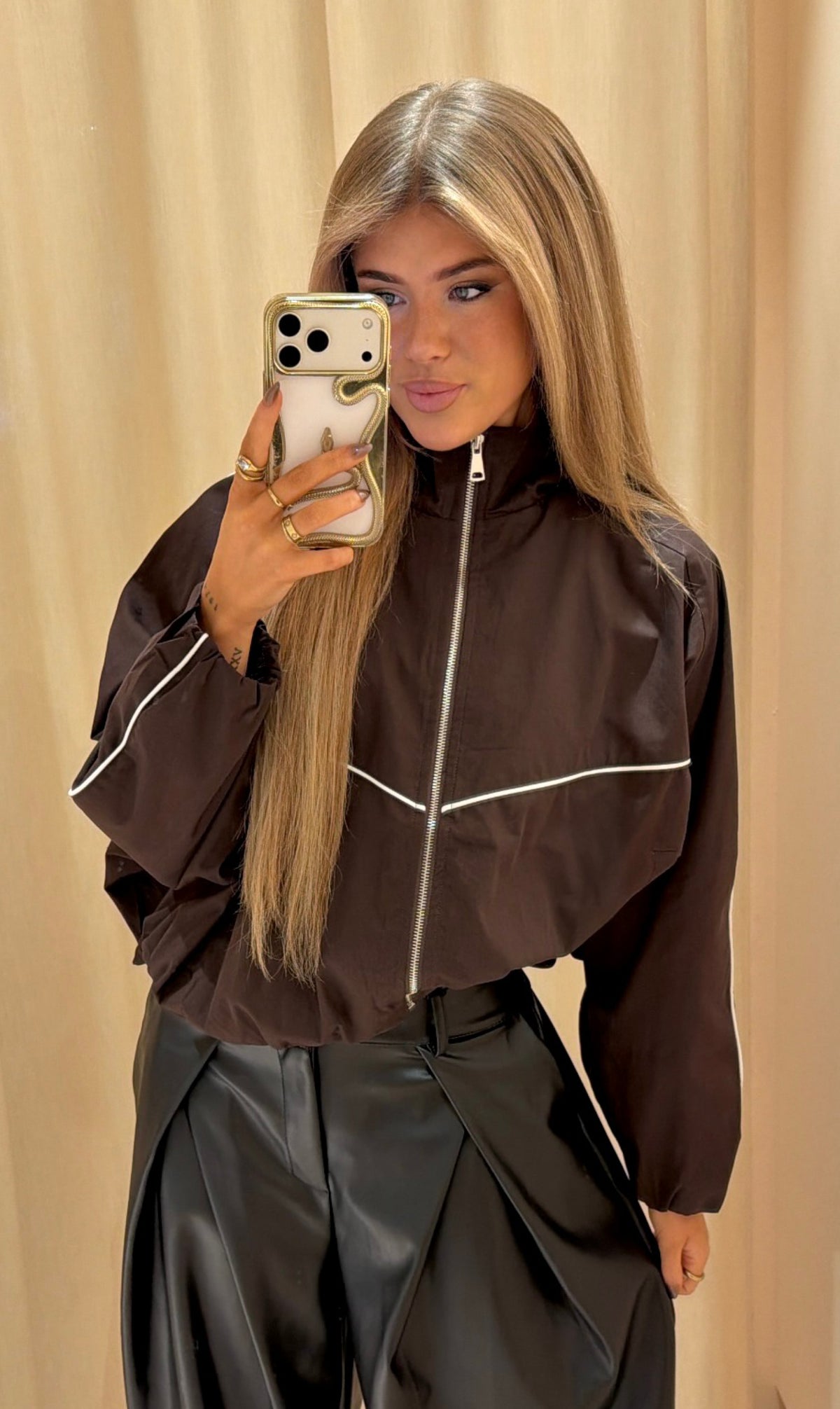 Jacket jade bruin