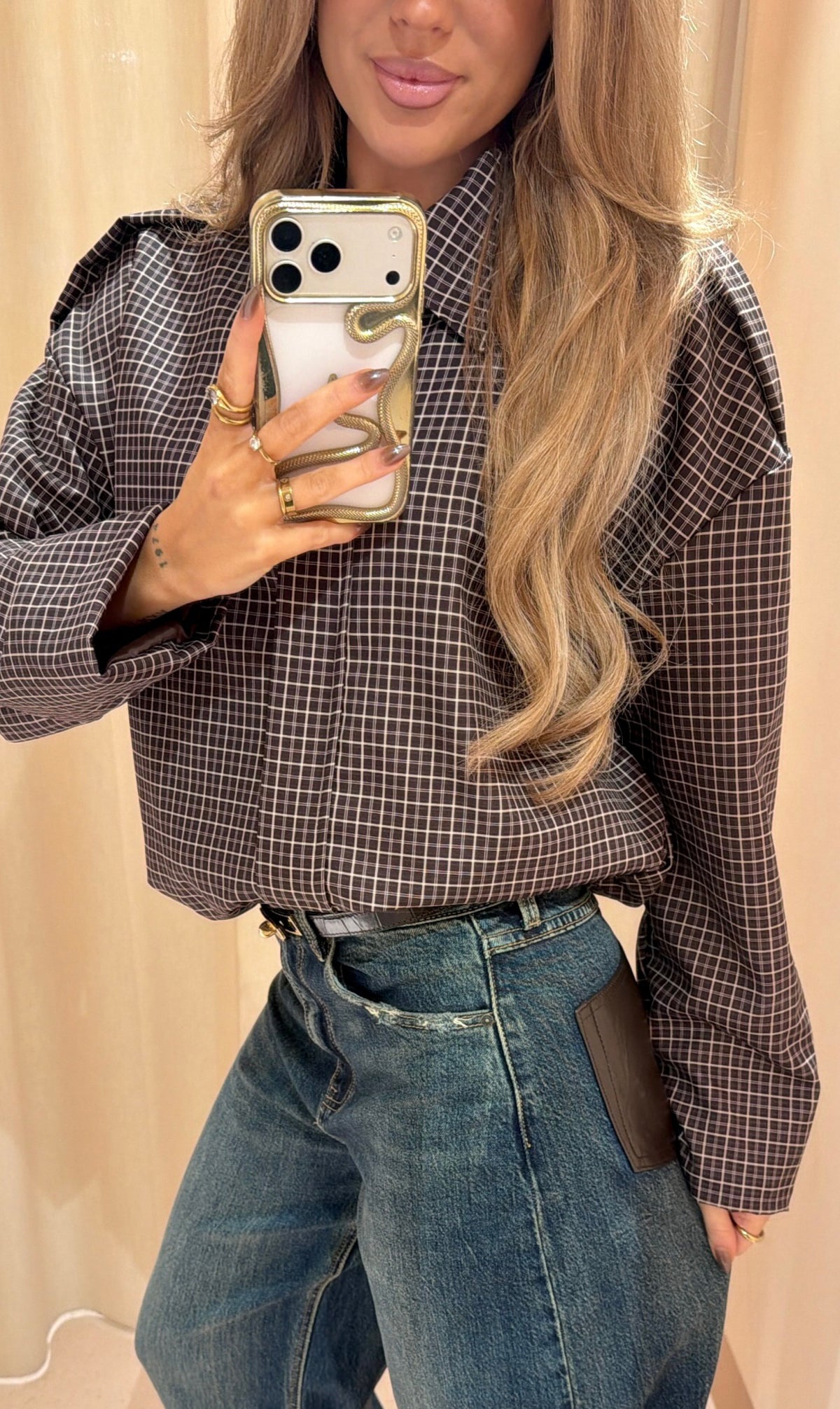Jacket ruit Anouk bruin