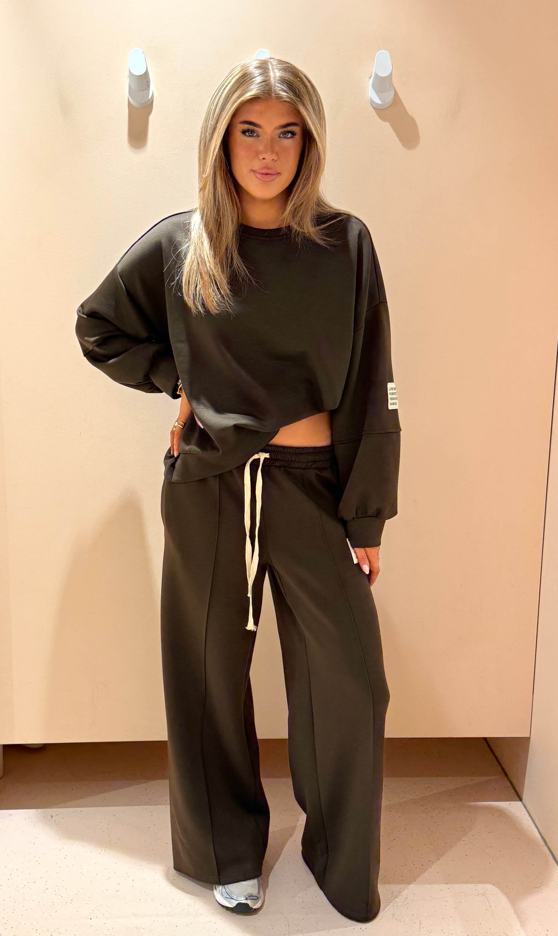 Joggingset lieke bruin