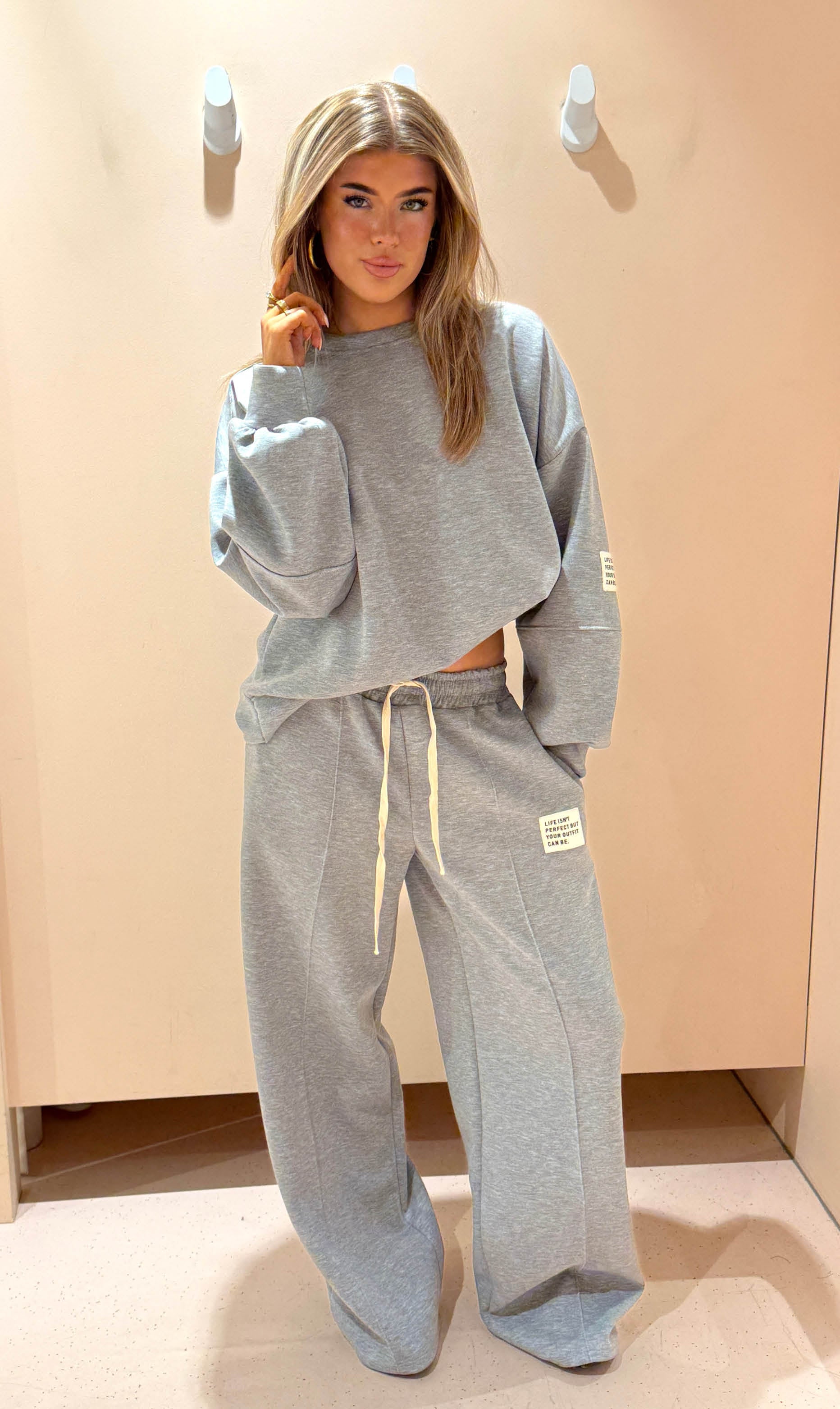 Joggingset lieke grijs