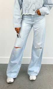 COJ jeans Maria light blue destroyed