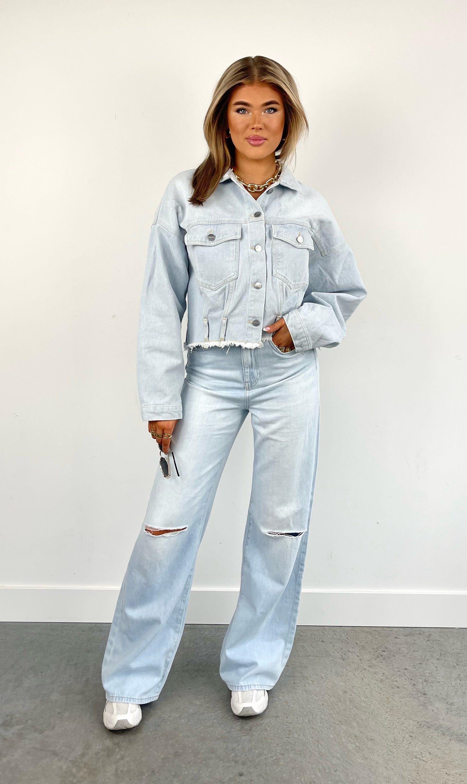 COJ jeans Maria light blue destroyed