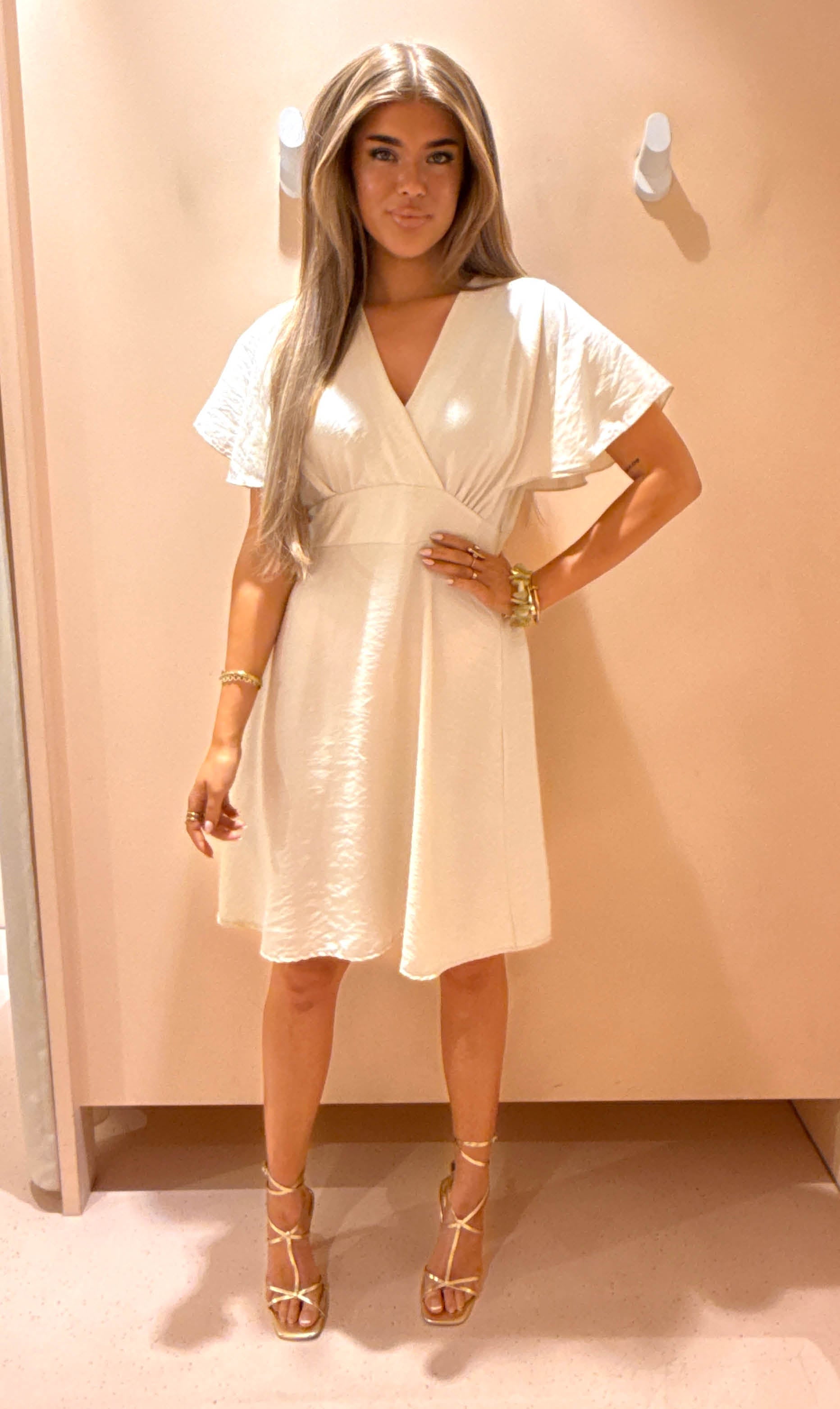 Jurk lexy beige