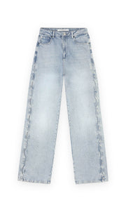 Homage Straight jeans with open side detail