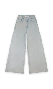Homage Overdyed wide leg jeans sea blue denim