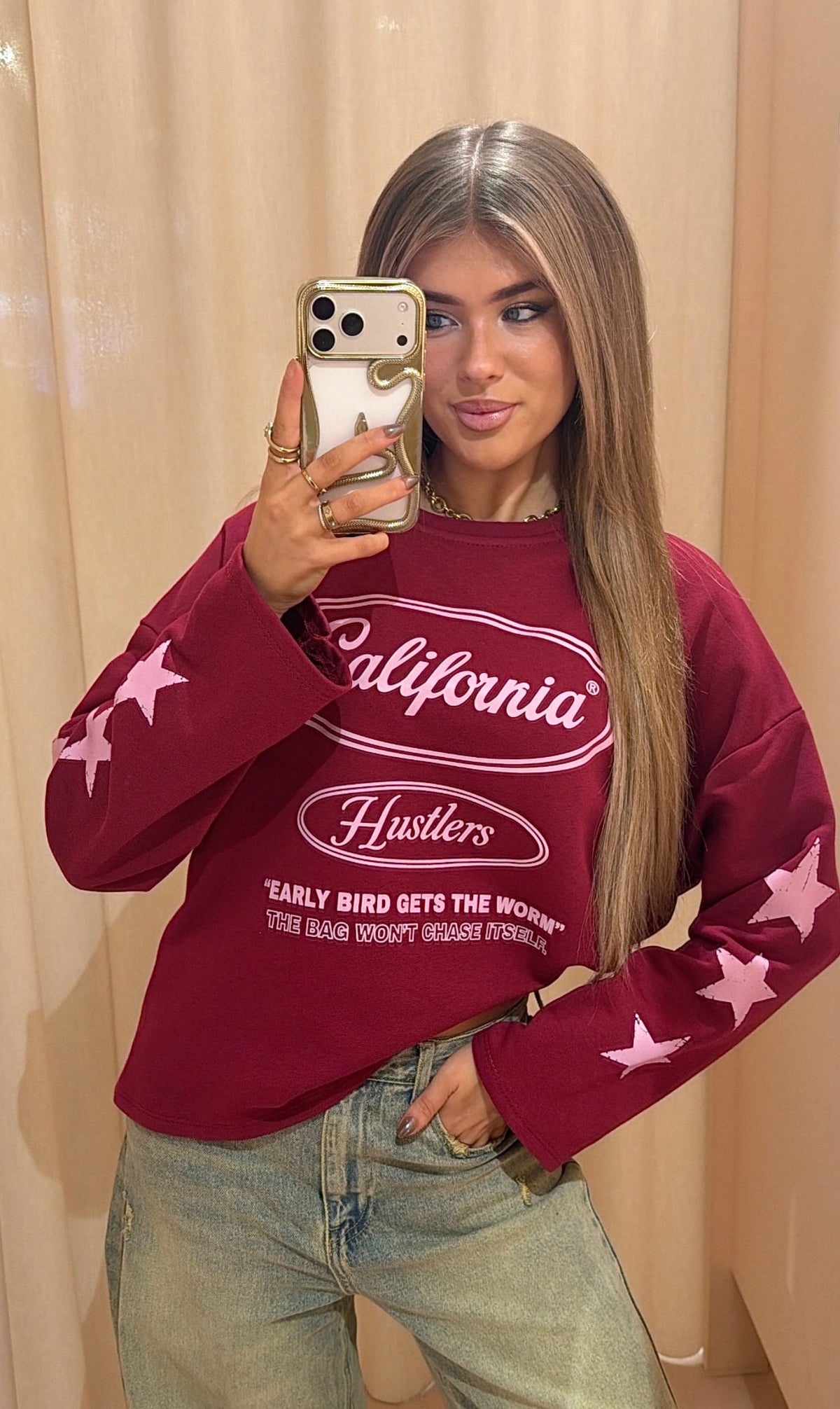 Longsleeve josje rood