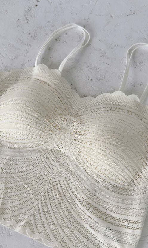 Padded top off white