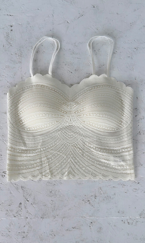 Padded top off white