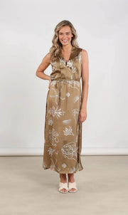 Nukus violet dress print