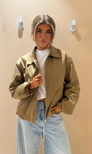 Bomber jacket sari taupe