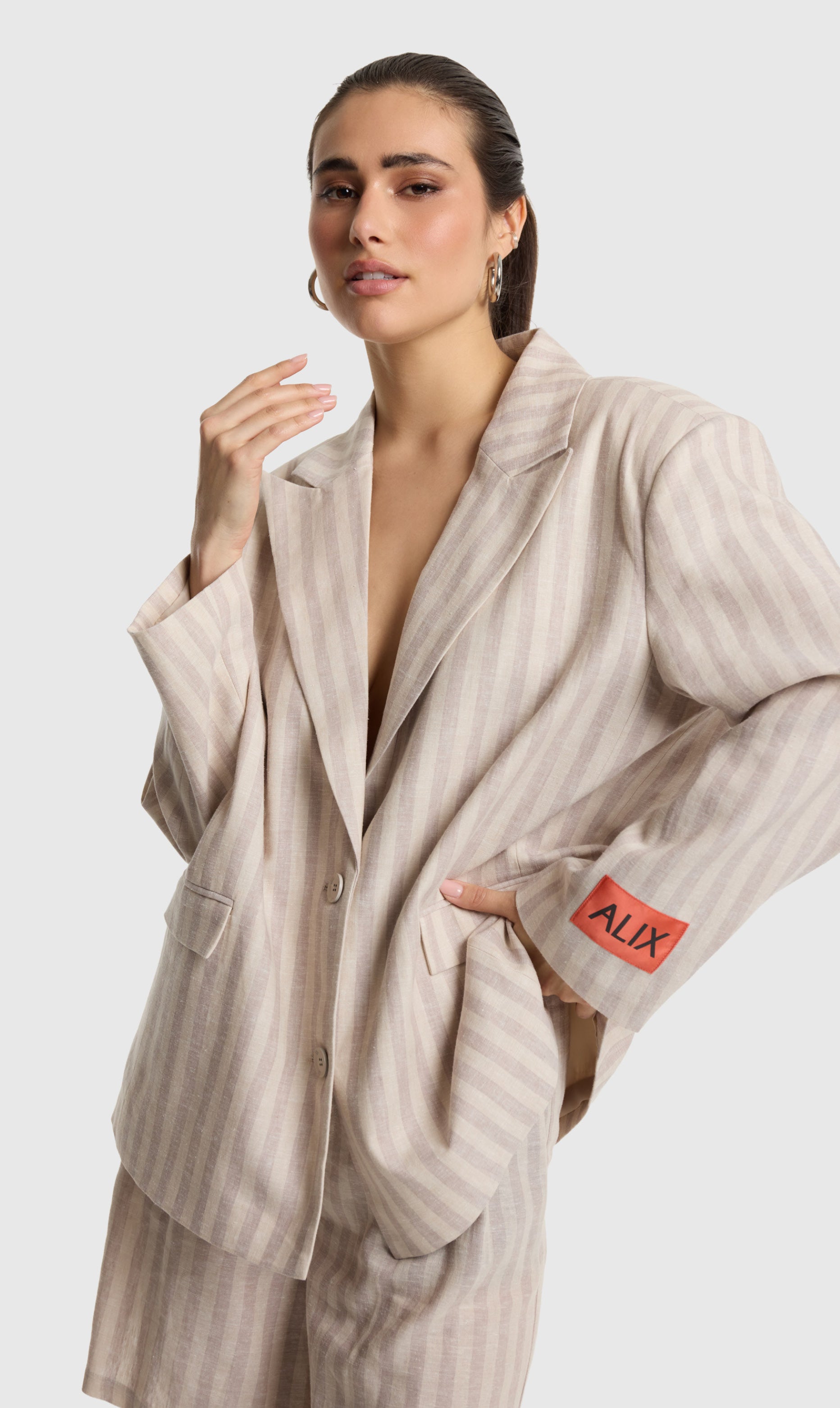 Alix the Label striped blazer