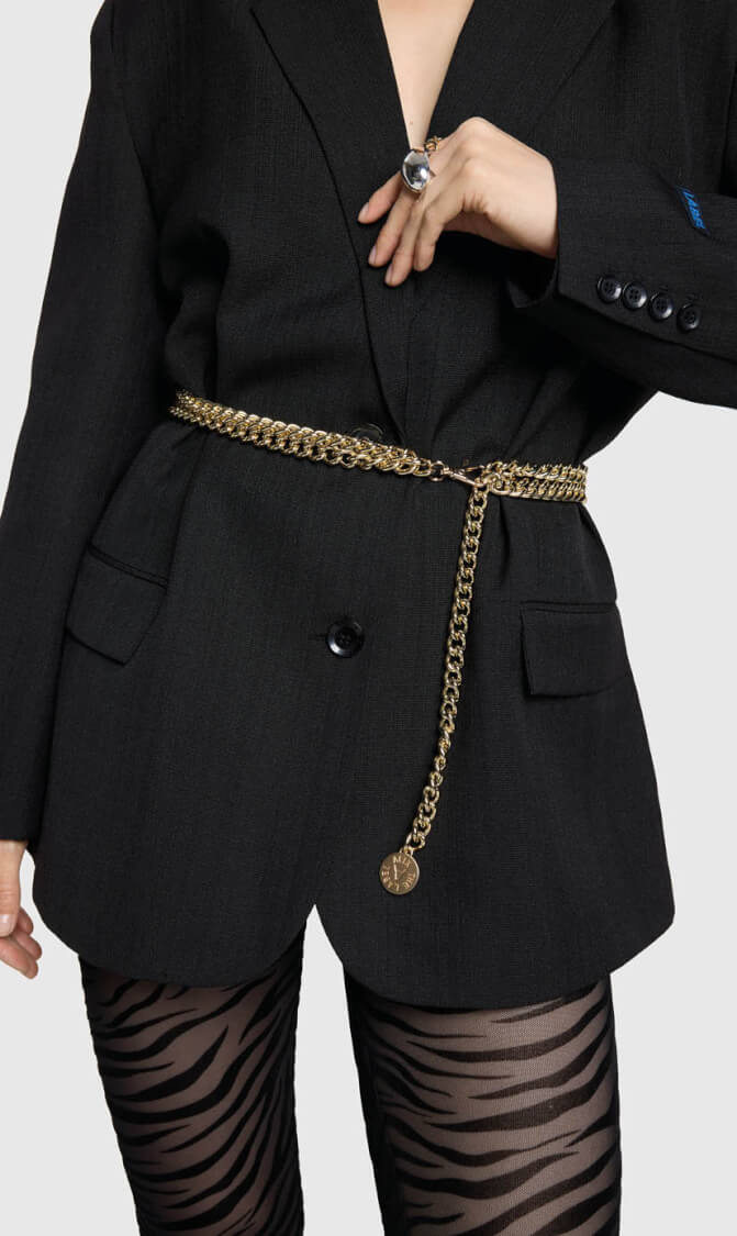 Alix the Label chain belt gold