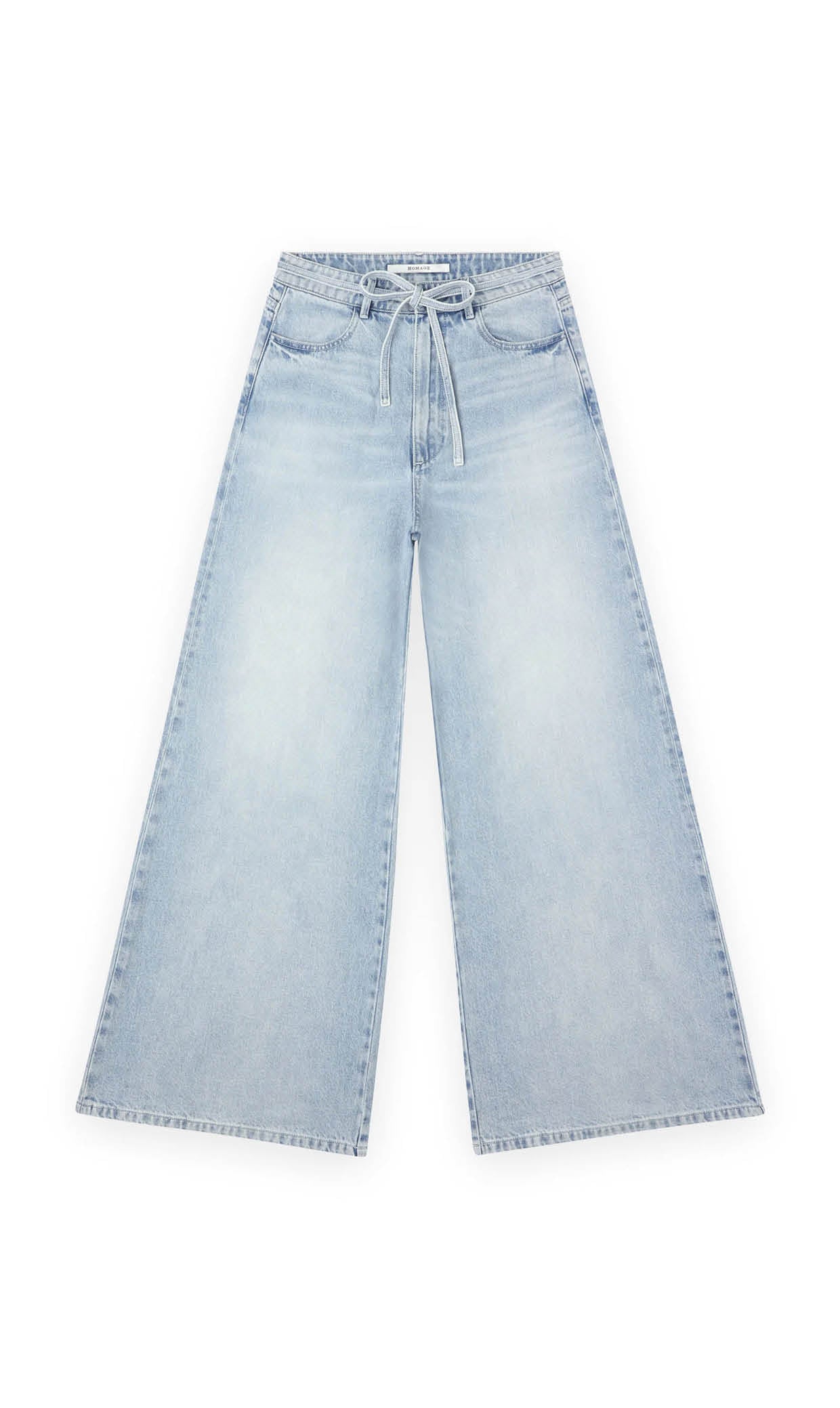 Homage jeans extra wide leg jeans with cord