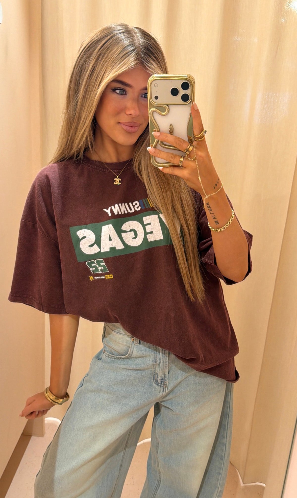 Tee sunny vegas bordeaux