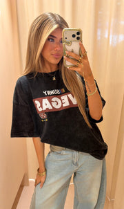 Tee sunny vegas zwart