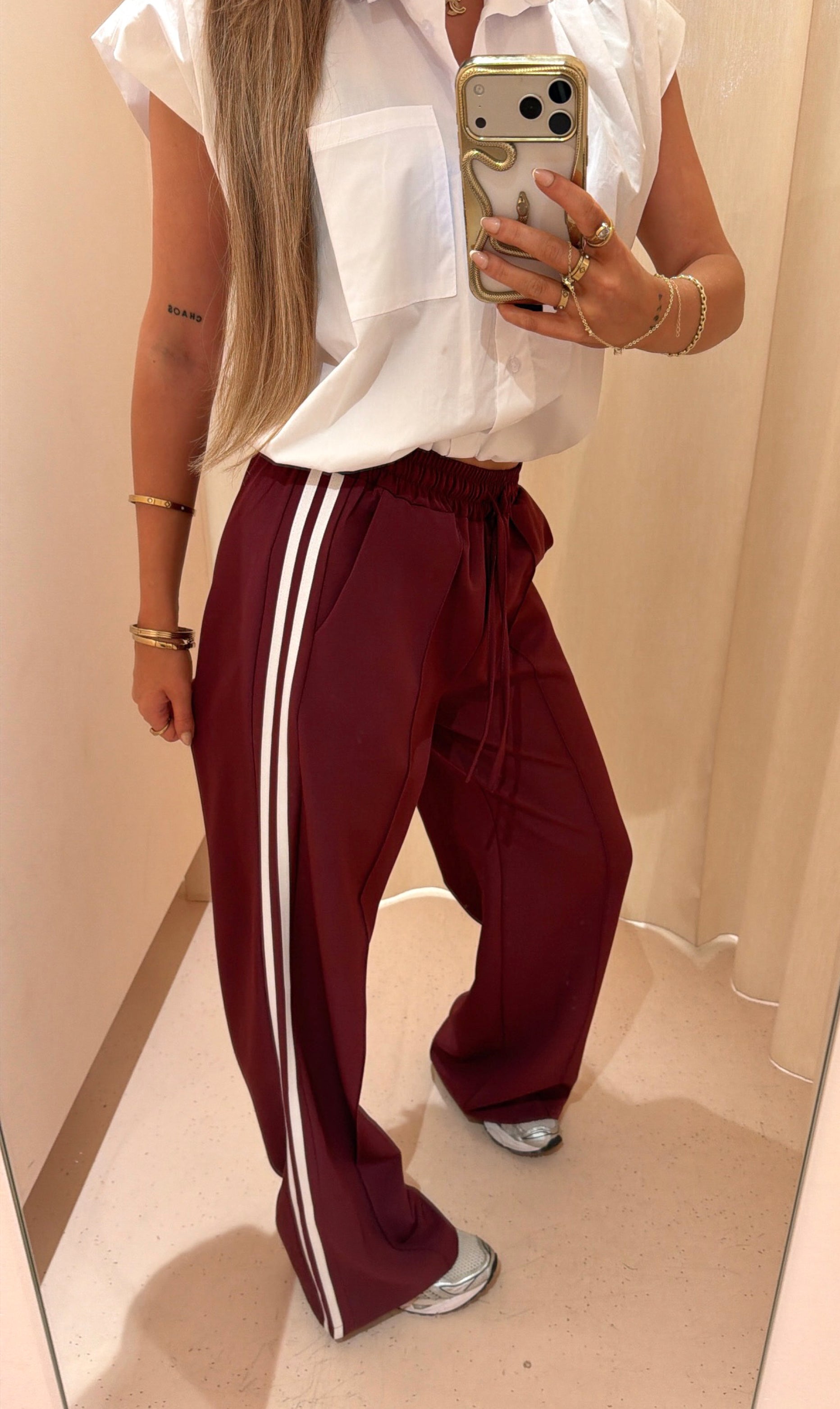 Broek Joy bordeaux