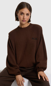 Alix Piping sweater warm brown