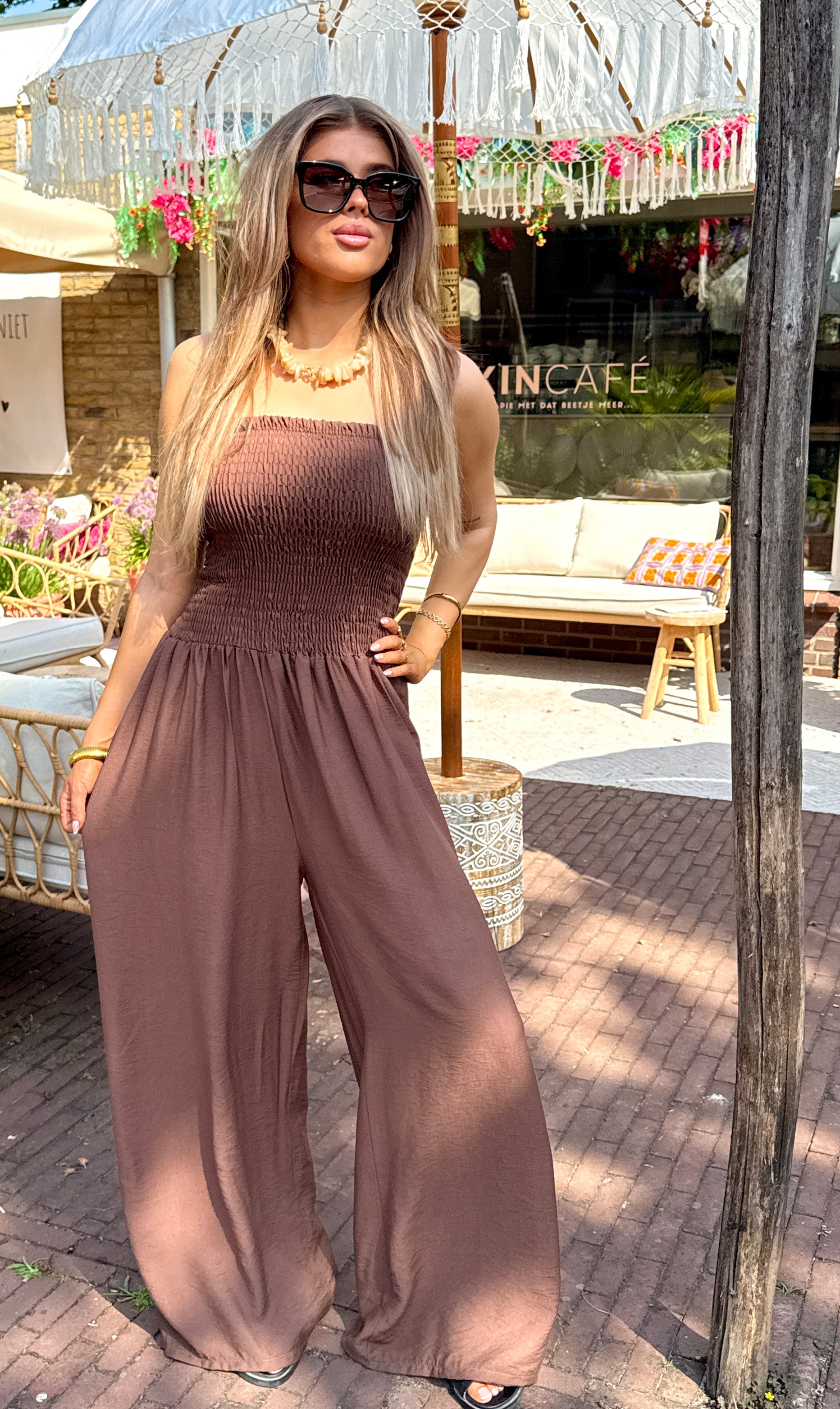 Tamara jumpsuit bruin
