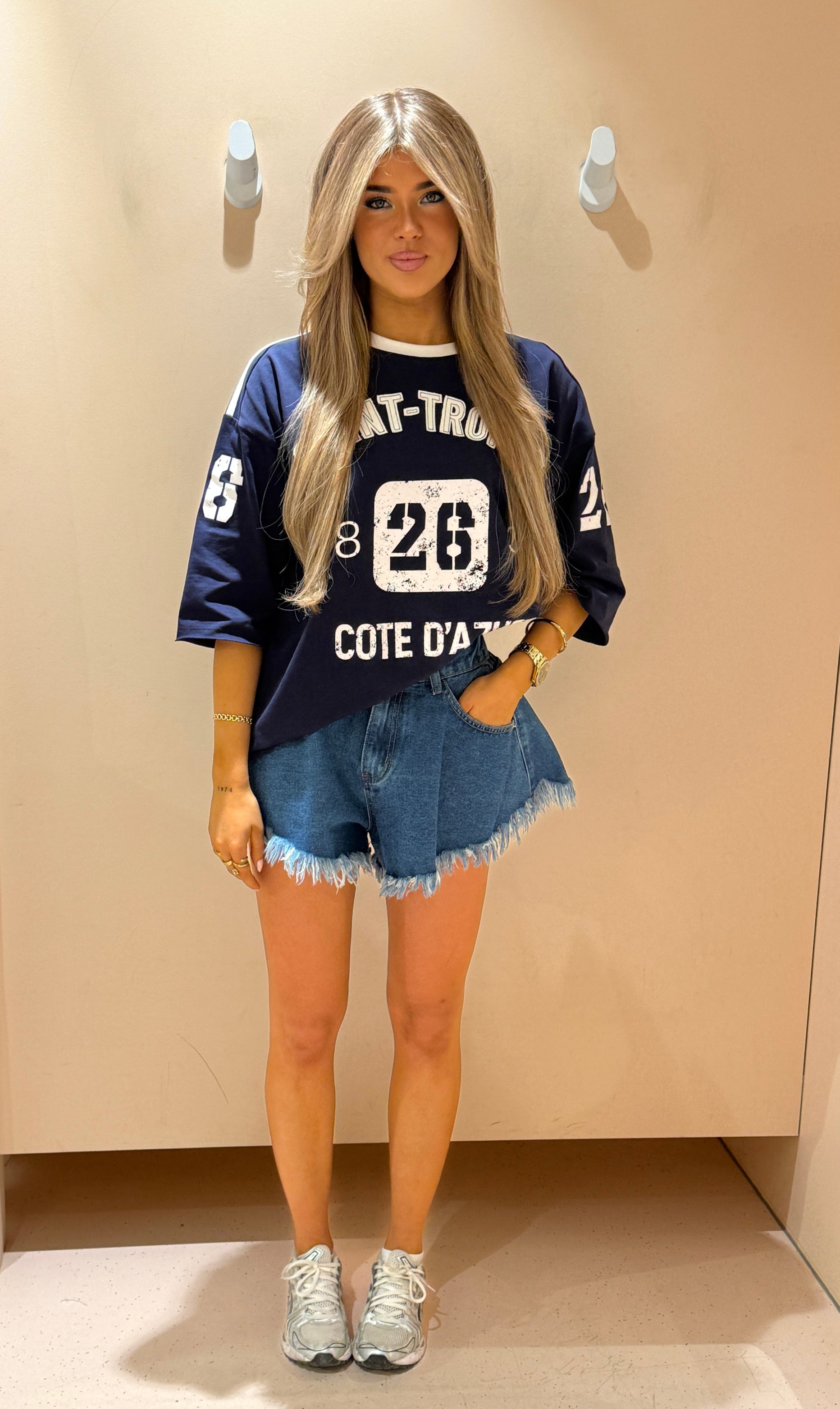 Tee Gina blauw