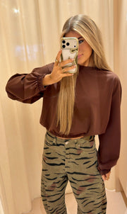 Dani longsleeve bruin