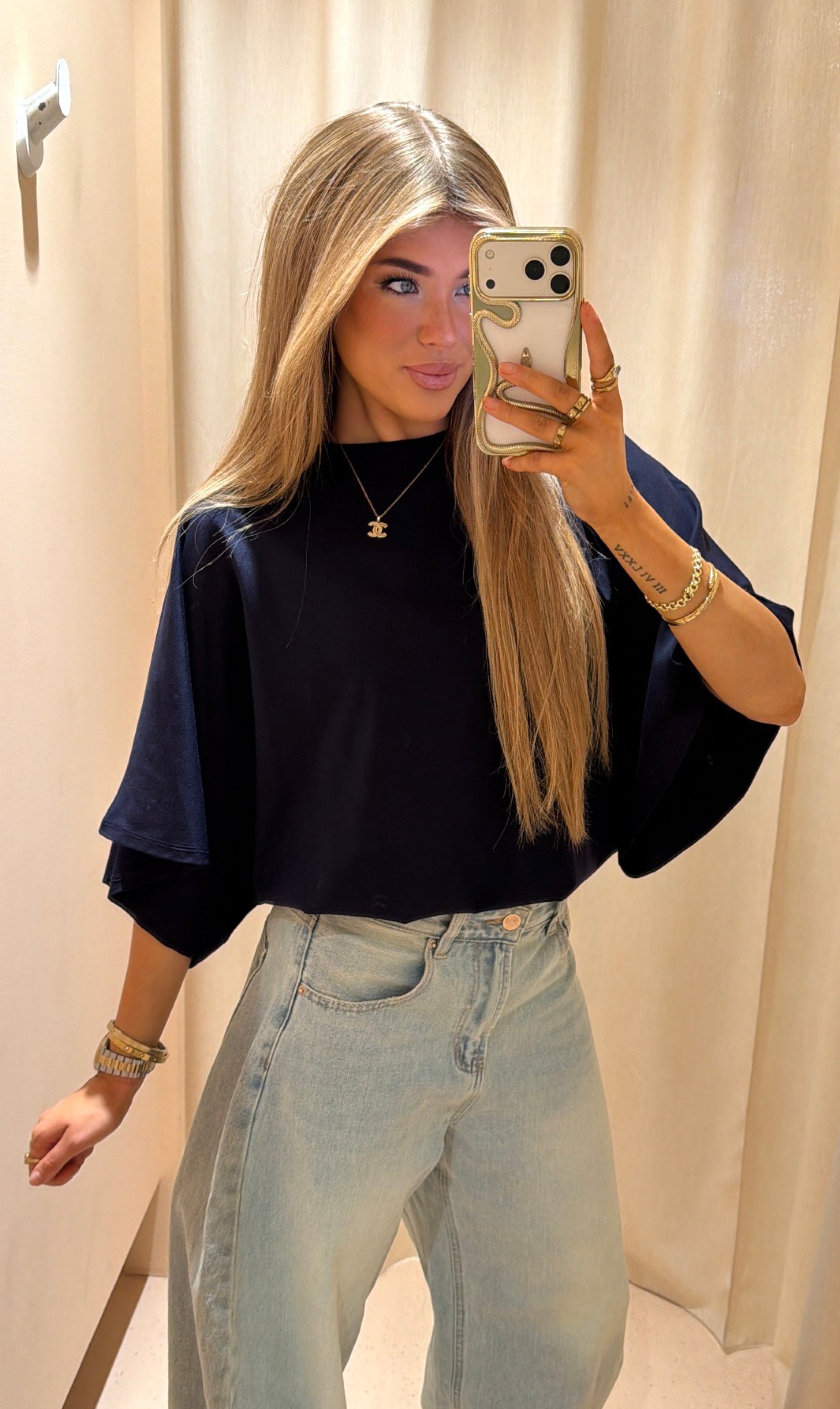 Top Roxy blauw