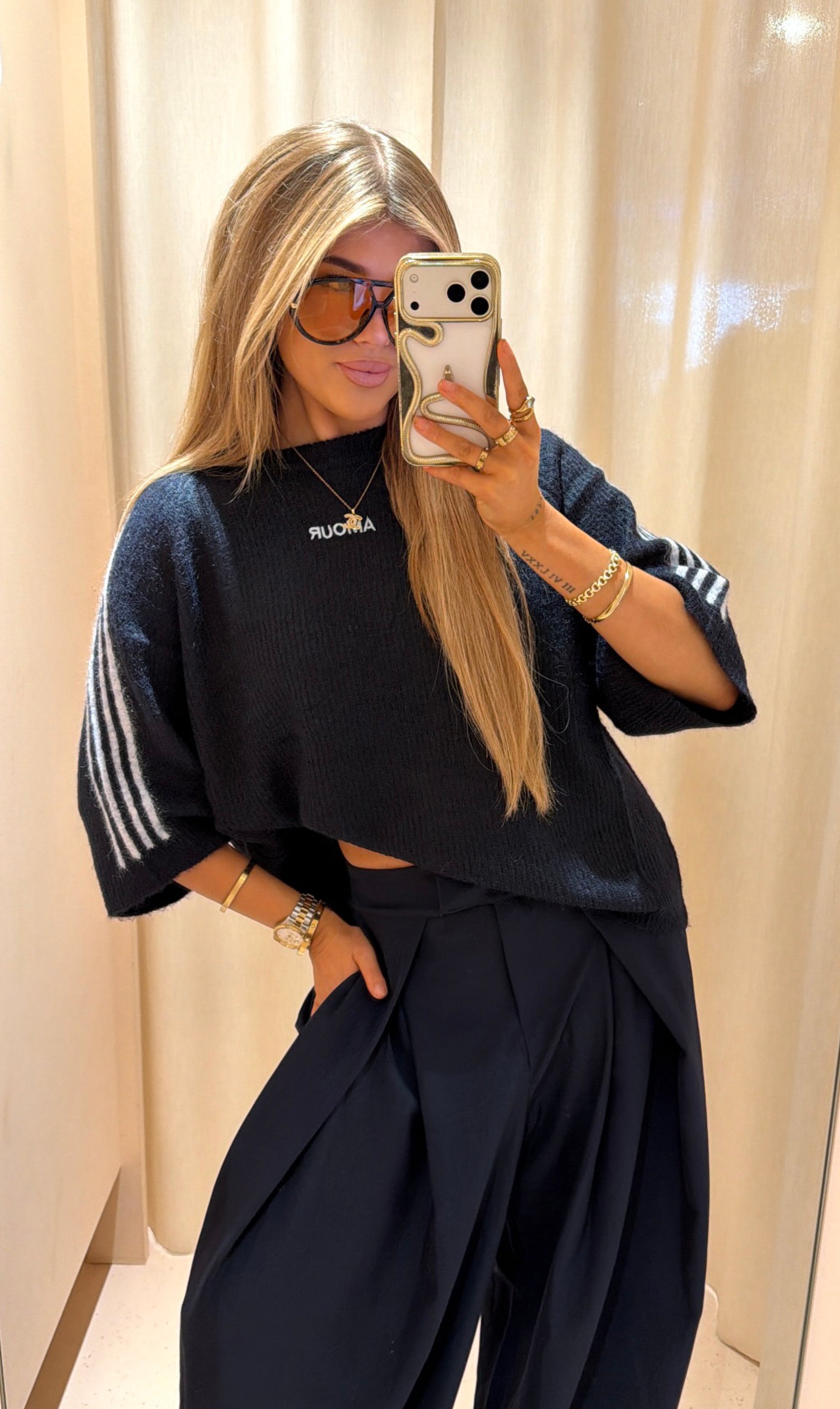 Trui amour blauw