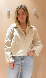 Bomber jacket sari sand