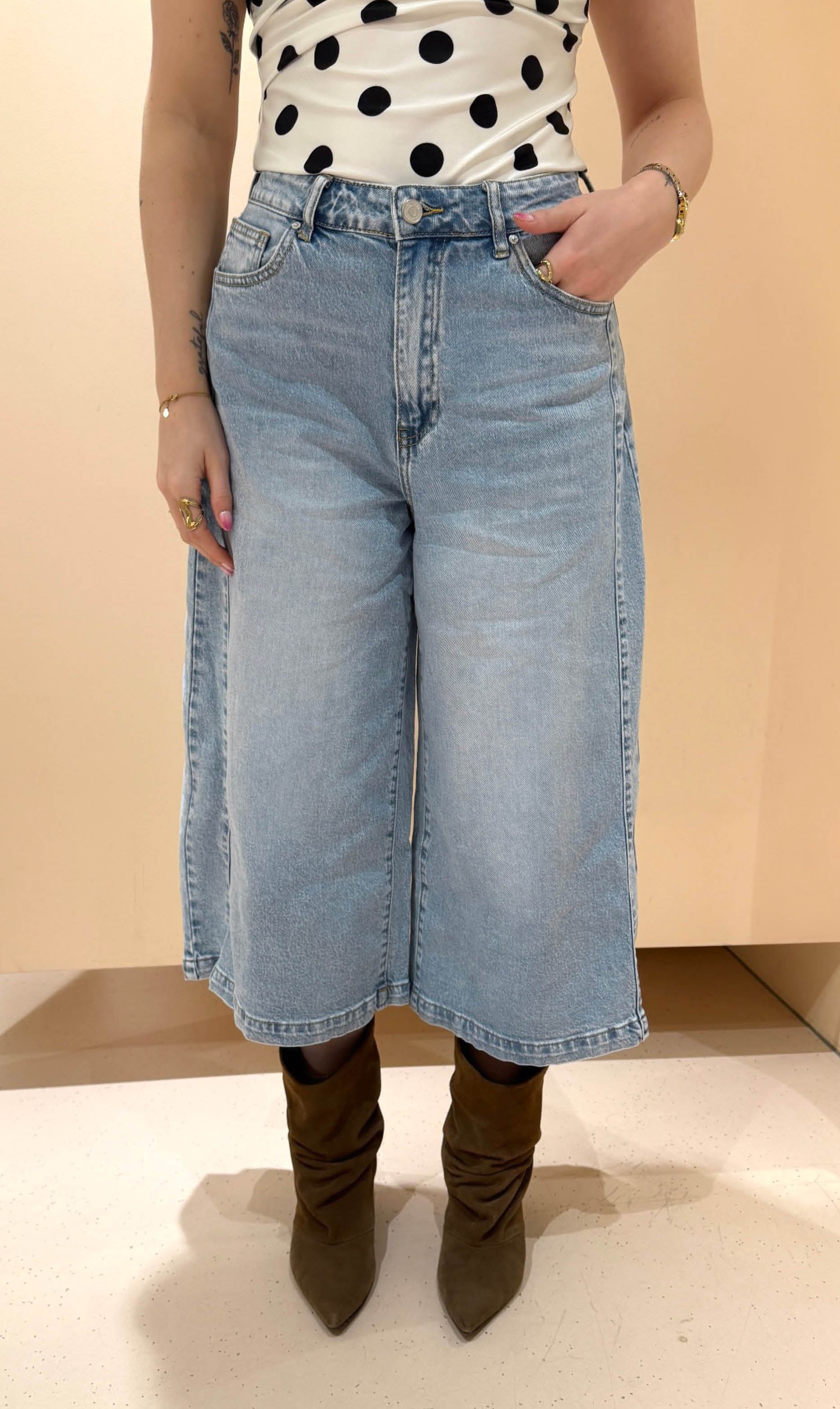 Jeans short elle light blue