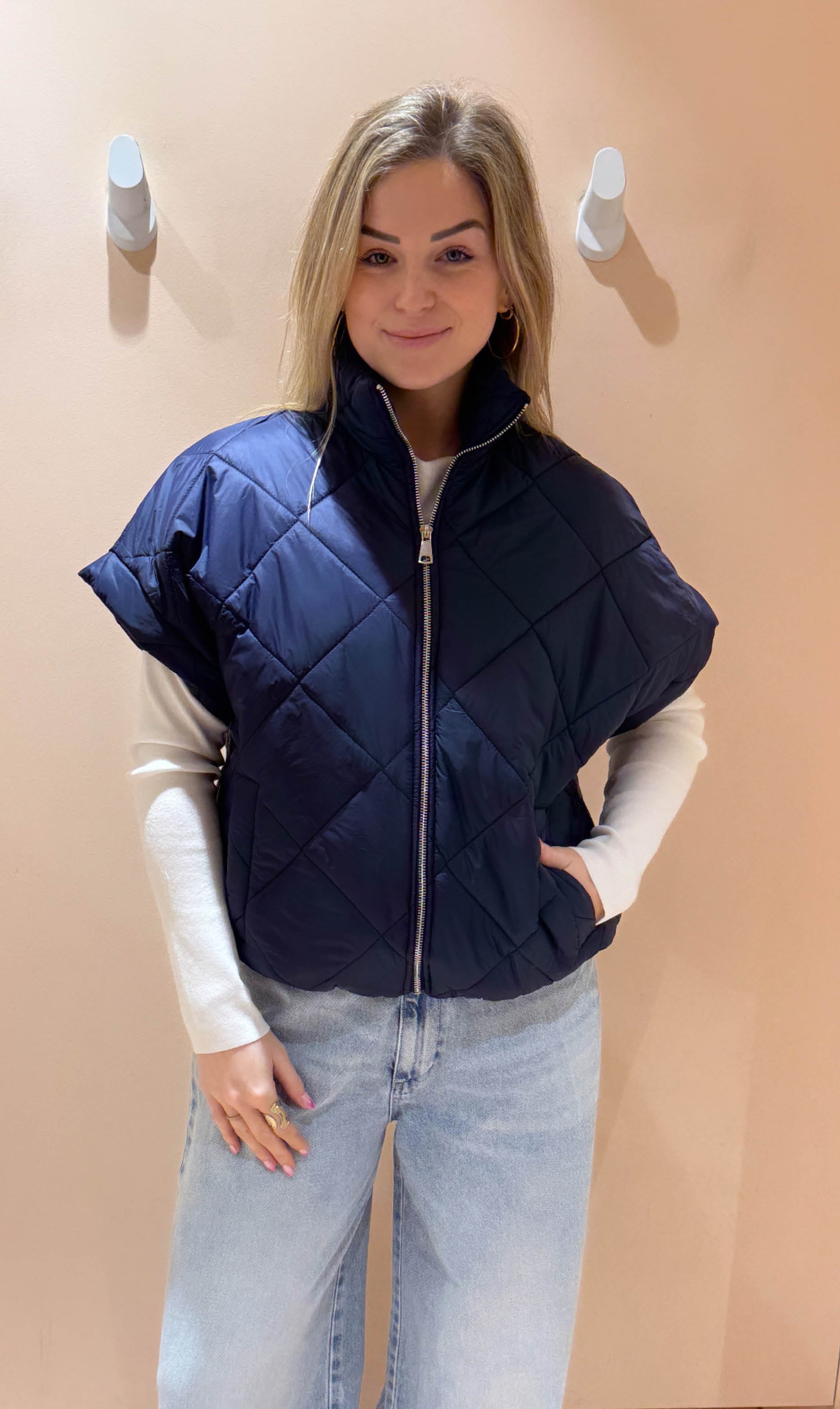 Bodywarmer bobbi donkerblauw