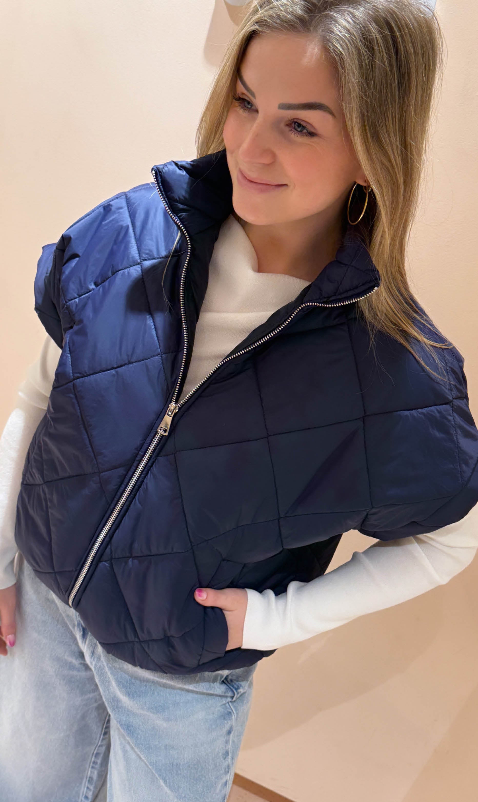 Bodywarmer bobbi donkerblauw