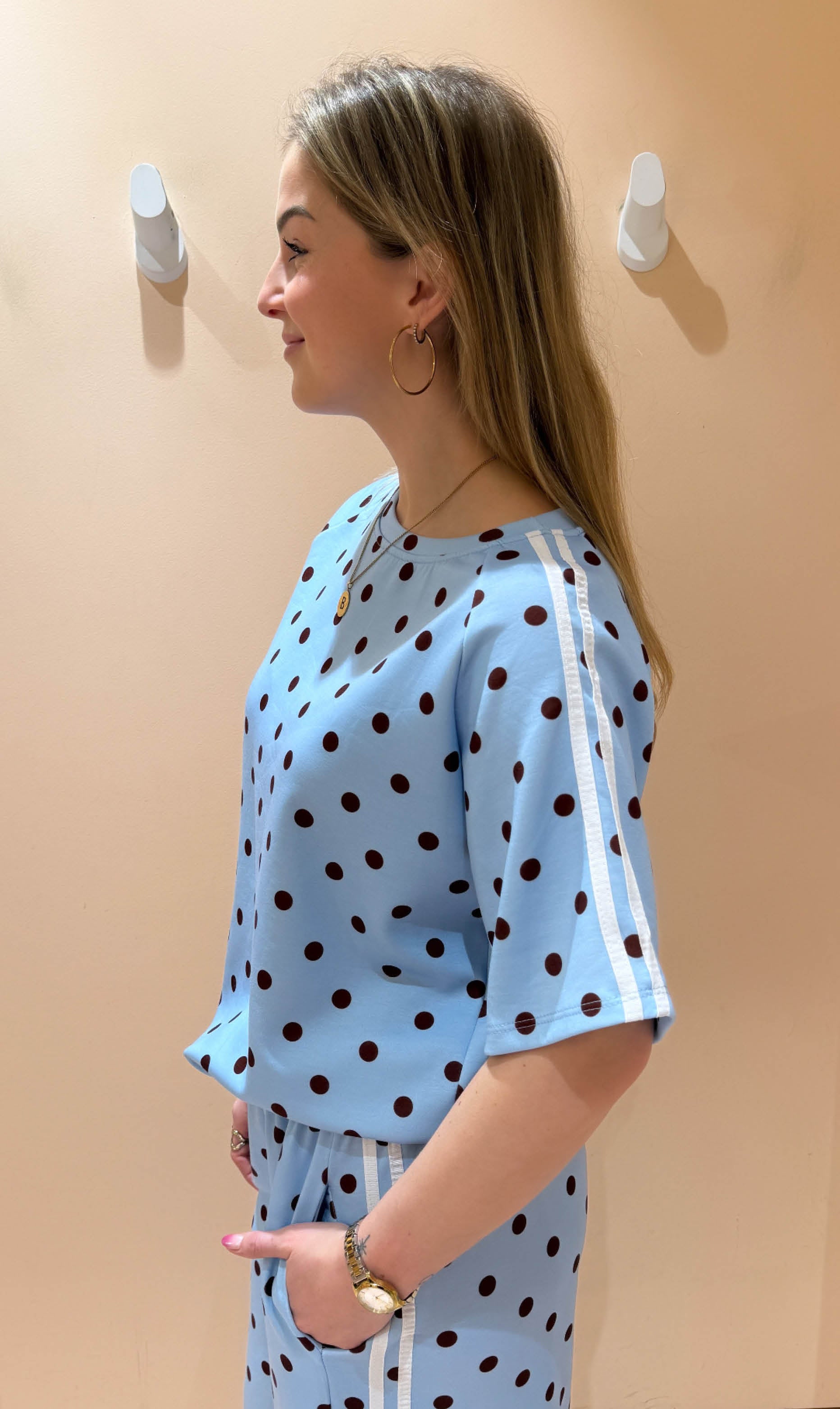 Dot set blauw