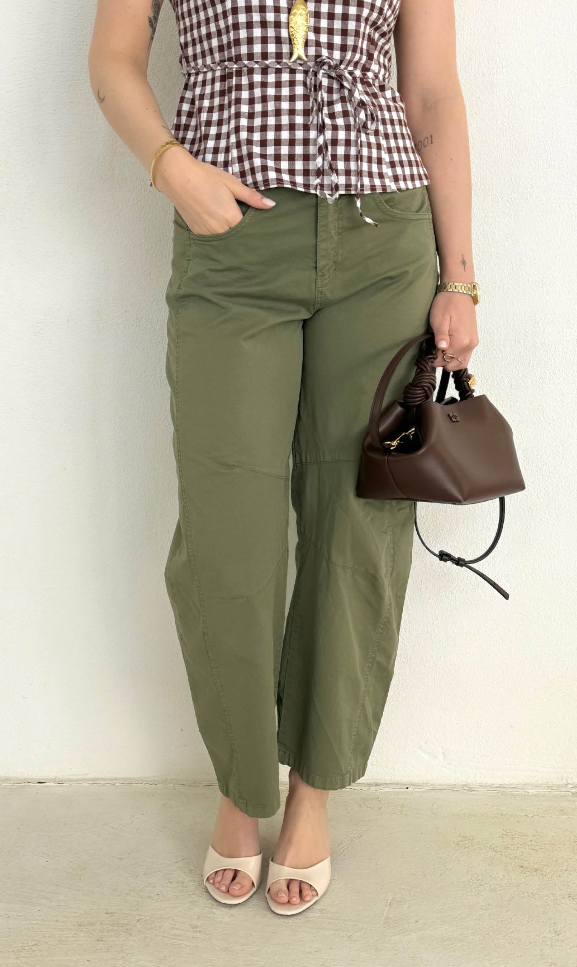 Forza Lynn barrel stretch broek groen