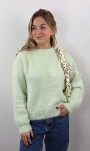 Nienke trui mintgroen