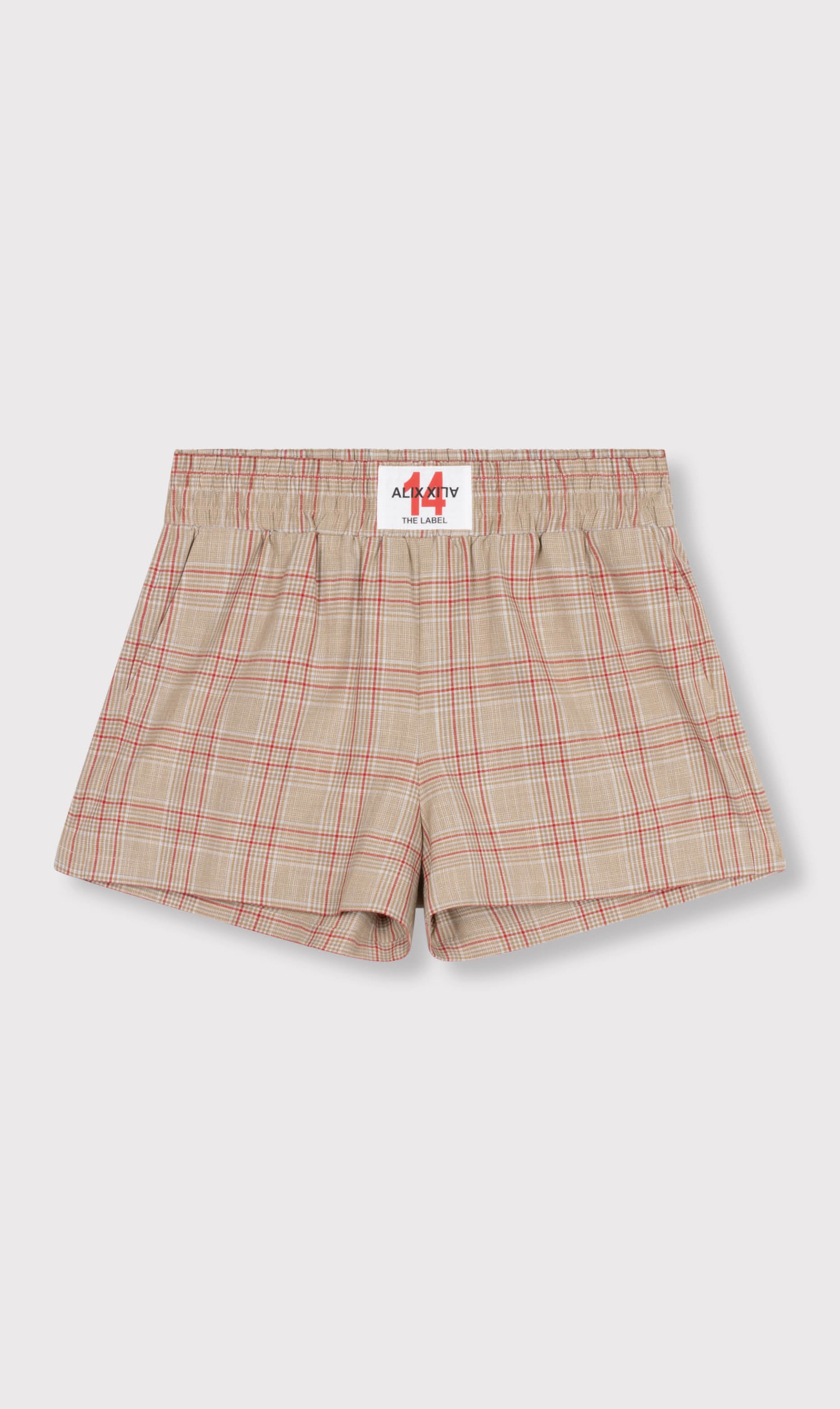 Alix Ladies woven sporty check shorts