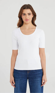 COJ alina short sleeve shirt white