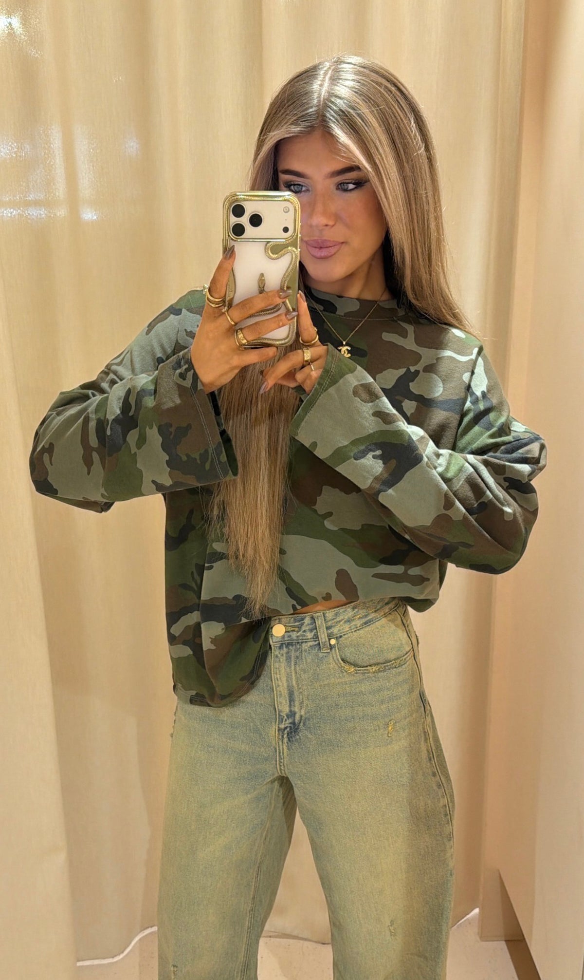 Longsleeve Camo Roelien