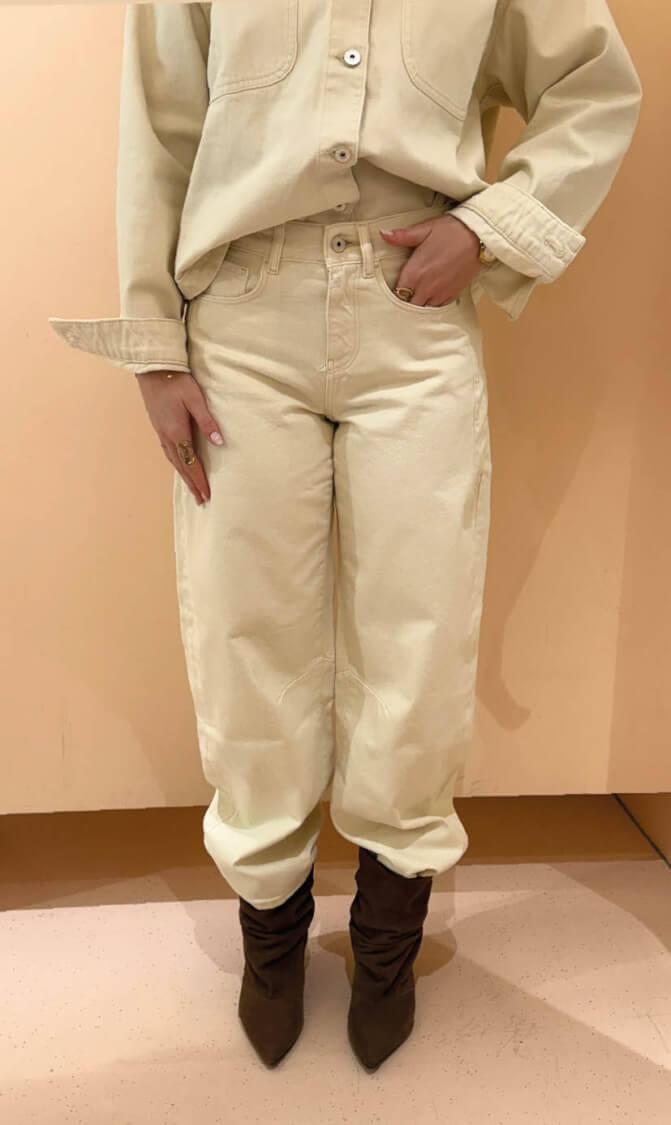 COJ jeans Clara balloon ecru