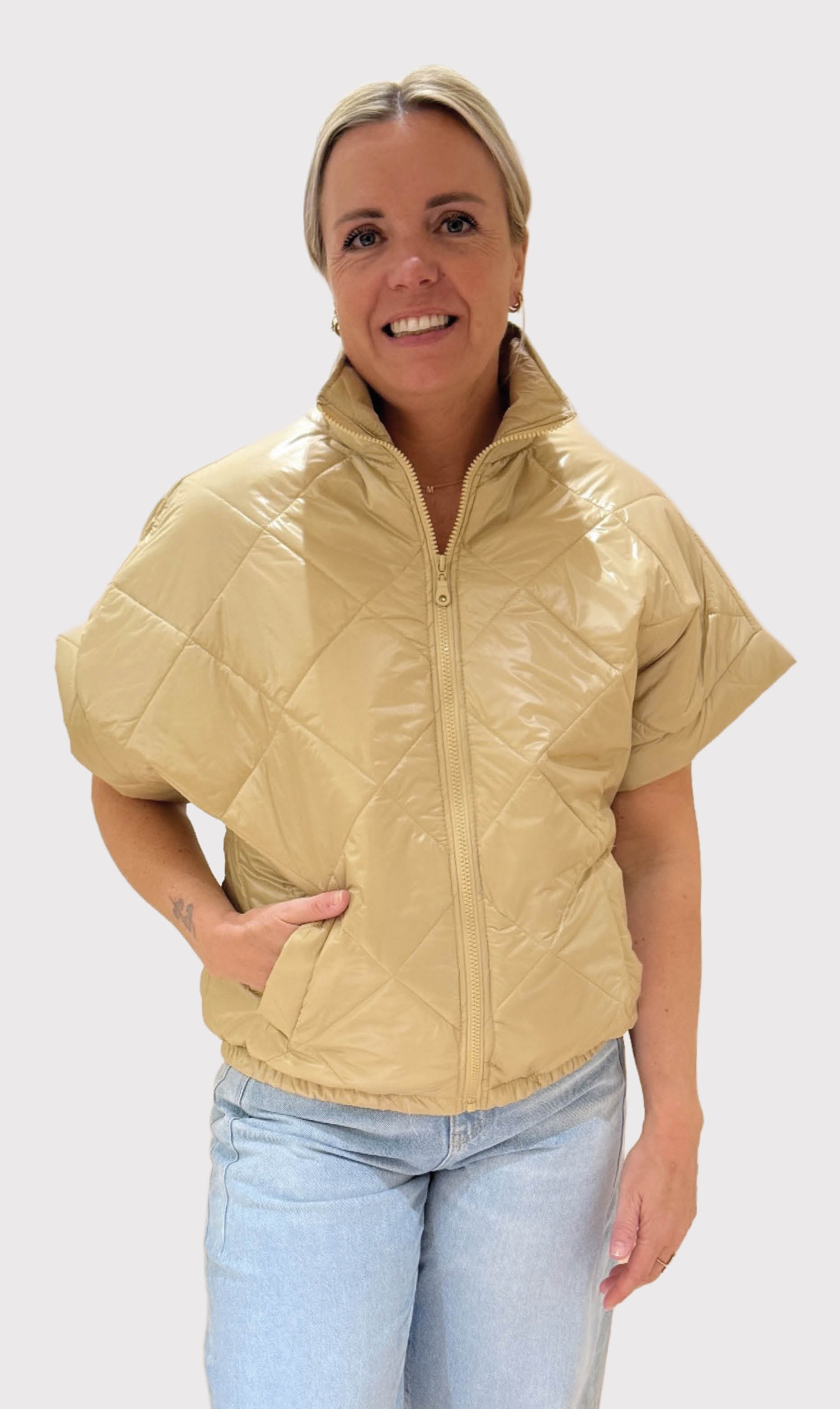 Bodywarmer bobbi beige