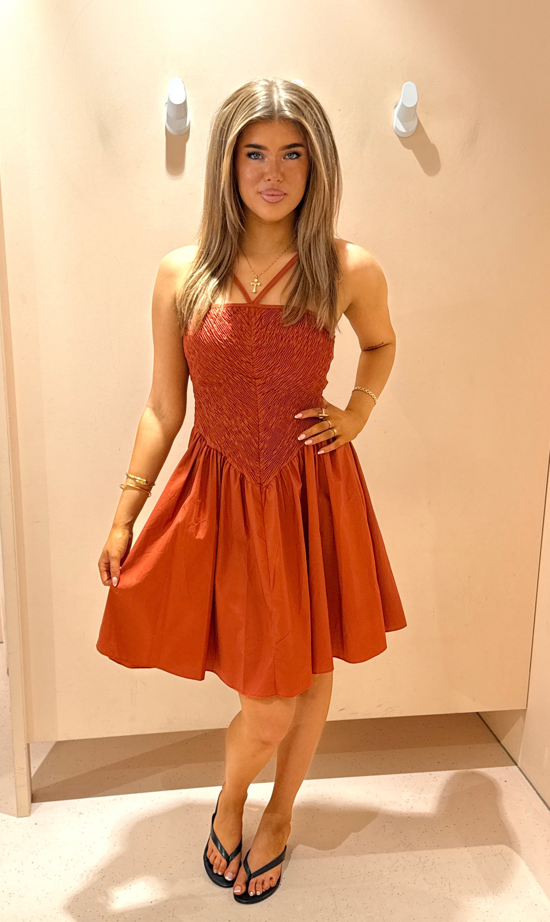 jurk silvia brick