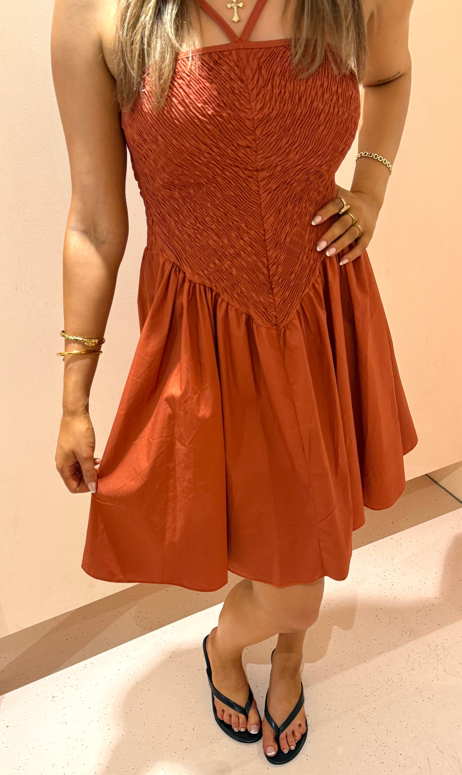 jurk silvia brick