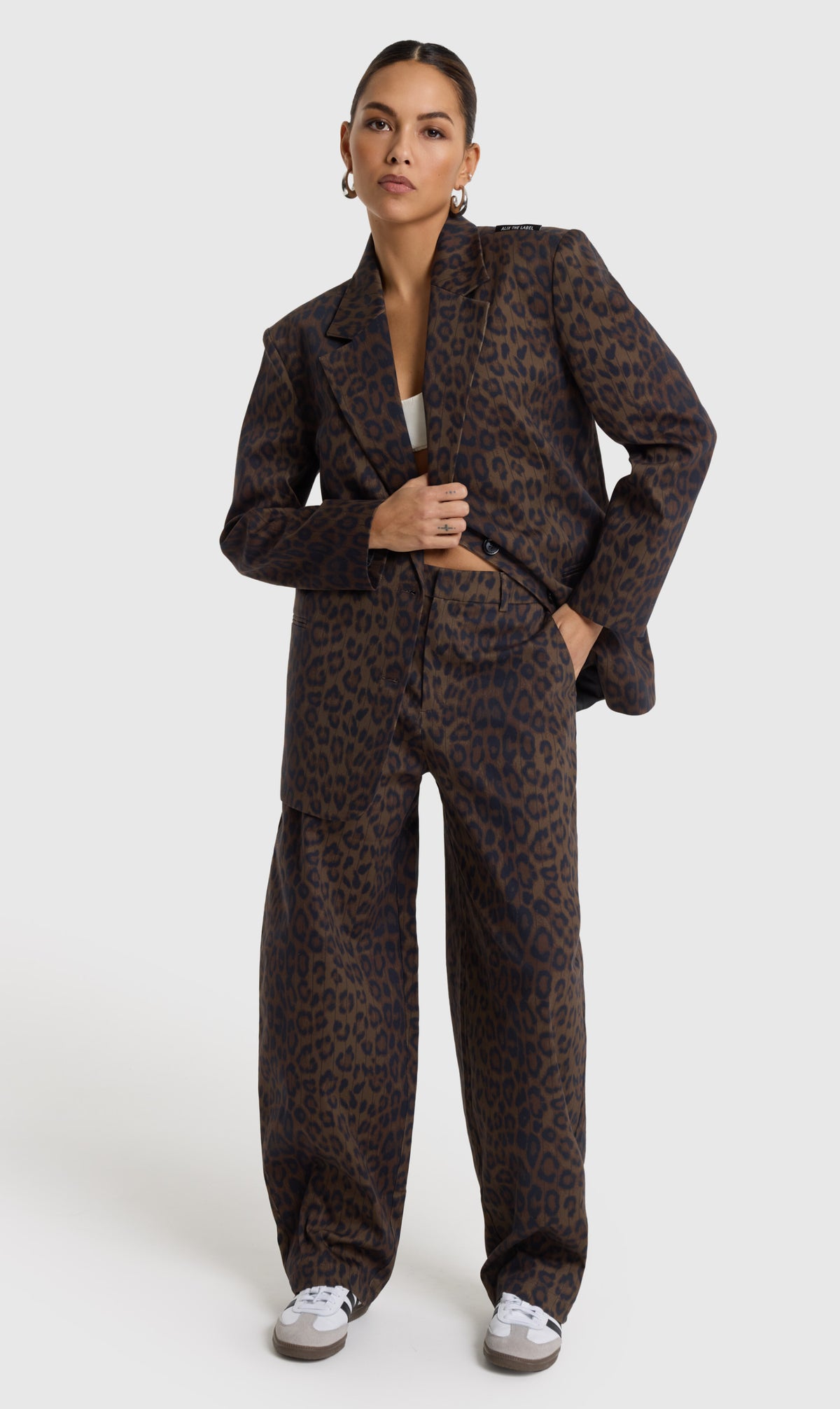 Alix the Label animal barrel pants