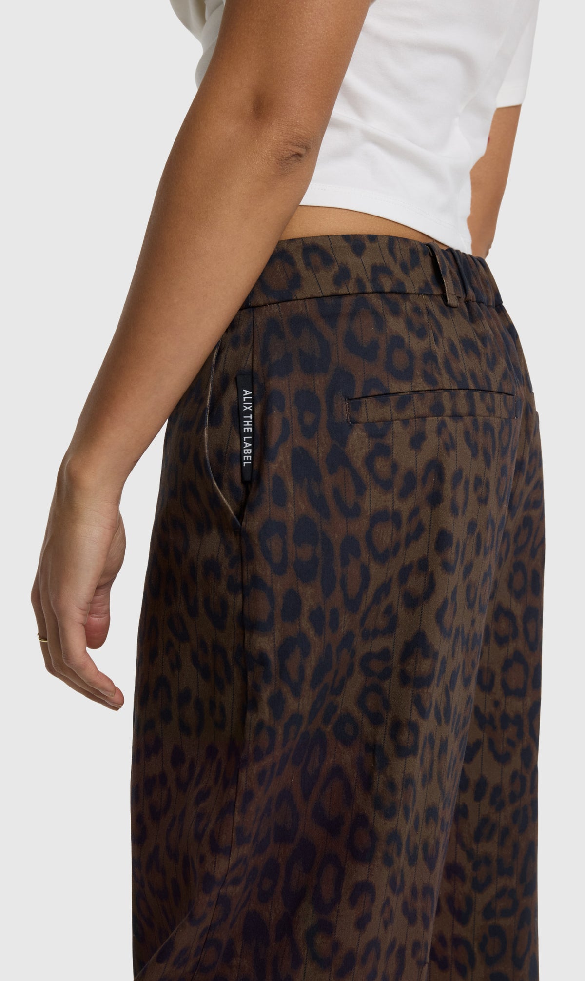 Alix the Label animal barrel pants