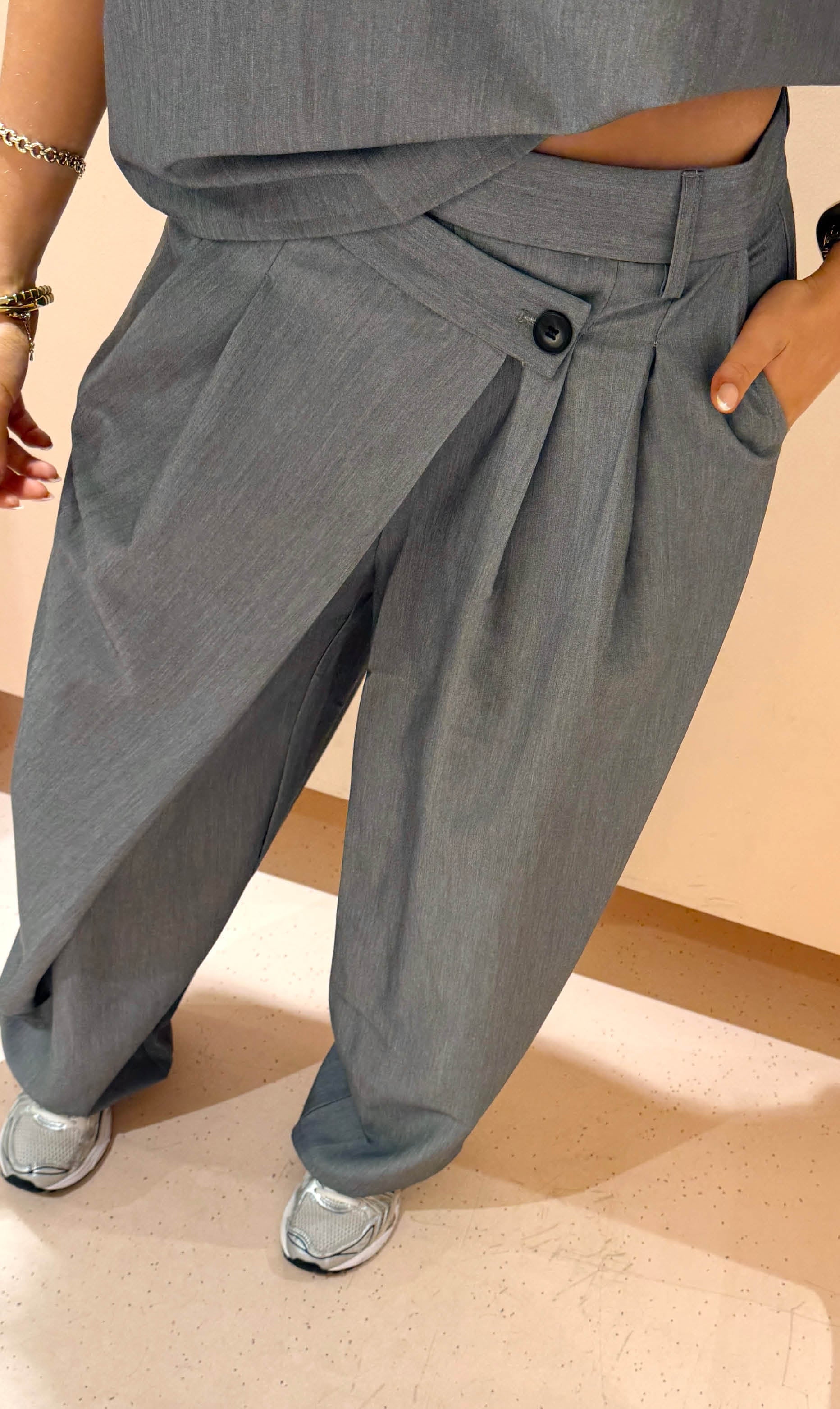 Bobbie broek grijs