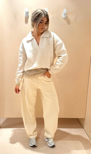 Nukus Nicky Pullover Sand Melange