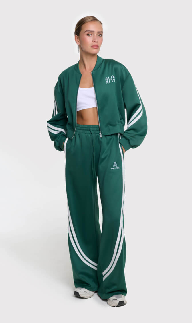 Alix the Label tapes training pants green
