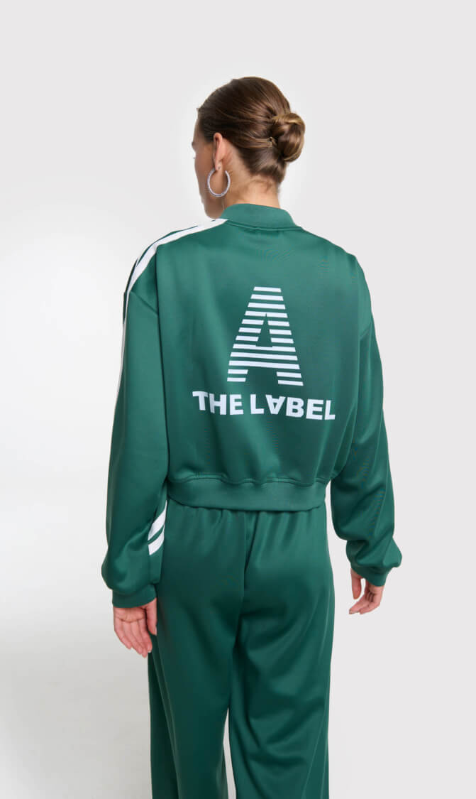 Alix the Label tapes training jacket green