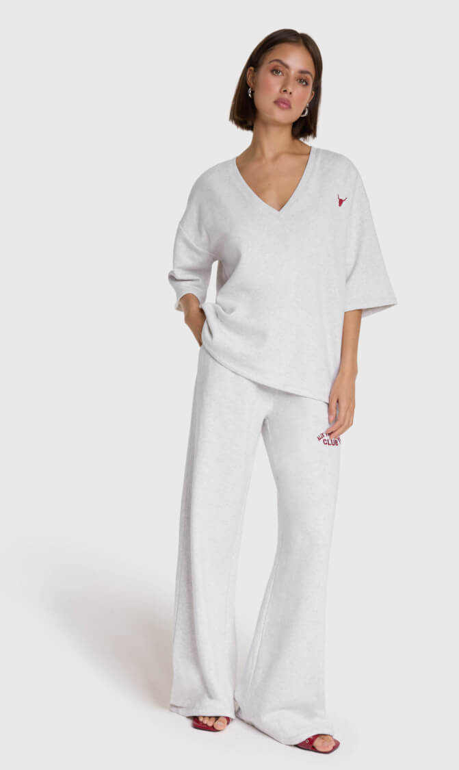 Alix the Label v-neck shortsleeve sweater